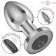 Plug anal 10 vibraciones metal con control remoto L - Intense