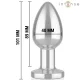 Plug anal 10 vibraciones metal con control remoto L - Intense
