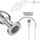 Plug anal 10 vibraciones metal con control remoto L - Intense