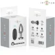 Plug anal 10 vibraciones metal con control remoto L - Intense
