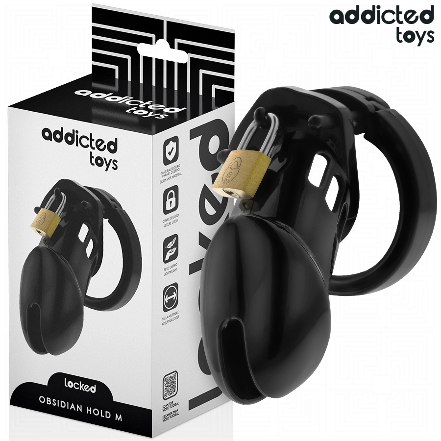 Obsidian Hold jaula para pene talla M - Addicted Toys Locked