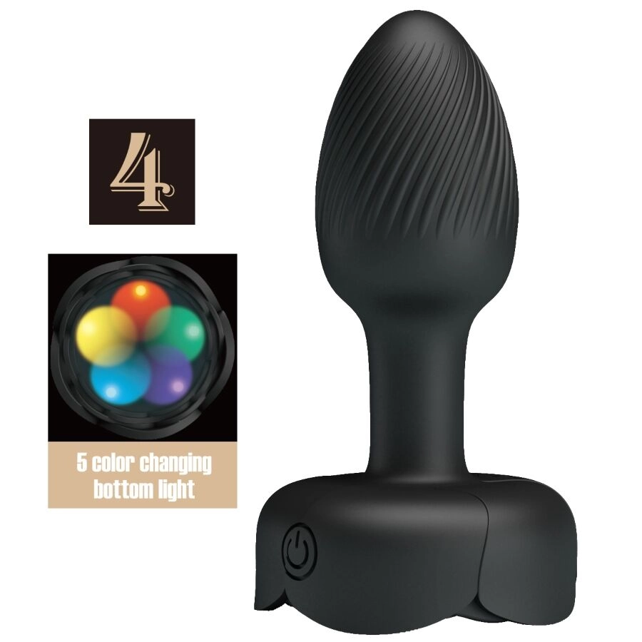 Olman plug anal con luz LED 8,8 cm - Pretty Love
