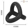 Carson anillo doble para pene silicona negro modelo 4 - Intense