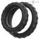Dewey anillo doble para pene silicona negro modelo 2 - Intense