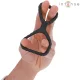 Dewey anillo doble para pene silicona negro modelo 2 - Intense