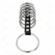 7 anillos pene metal 3,2 cm a 5 cm conectados por polipiel - Kink