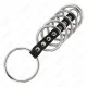 7 anillos pene metal 3,2 cm a 5 cm conectados por polipiel - Kink