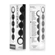 Lennon rosario anal 4 esferas silicona 15 cm - Black&silver