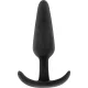 Kael plug anal silicona con asa mediano - Black&silver