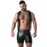 Punch Hole Leatherette Chaleco - Locker Gear