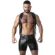 Punch Hole Leatherette Chaleco - Locker Gear