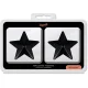 Cubre pezones metal estrellas negras - Coquette Chic Desire