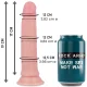 Avenger dildo realístico Liquid Silicone 19 cm Ø 3,98 cm - Rockarmy