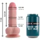 Dual Density Panzer dildo realista 17 cm Ø 4,46 cm - Rockarmy