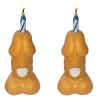 Penes dorado velas números cumpleaños 2 unidades - Diablo Picante