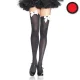 leg avenue medias opacas rojas con lazo