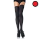 leg avenue medias opacas de nylon rojo