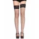 leg avenue medias de red mediana con encaje superior