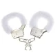 esposas de peluche blanco