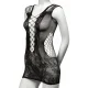 PEEK-A-BOO MINI VESTIDO - NEGRO