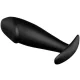  PLUG ANAL SILICONA FORMA PENE NEGRO - PRETTY LOVE 