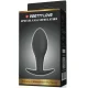  PLUG ANAL SILICONA ANCLA 8.5 CM NEGRO - PRETTY LOVE 