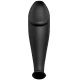  PLUG ANAL SILICONA FORMA PENE Y 12 MODOS VIBRACION NEGRO - PRETTY LOVE 