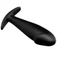  PLUG ANAL SILICONA FORMA PENE Y 12 MODOS VIBRACION NEGRO - PRETTY LOVE 