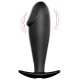  PLUG ANAL SILICONA FORMA PENE Y 12 MODOS VIBRACION NEGRO - PRETTY LOVE 