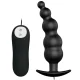  PLUG ANAL SILICONA ESTIMULACION EXTRA Y 12 MODOS VIBRACION NEGRO - PRETTY LOVE 