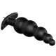  PLUG ANAL SILICONA ESTIMULACION EXTRA Y 12 MODOS VIBRACION NEGRO - PRETTY LOVE 