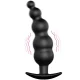  PLUG ANAL SILICONA ESTIMULACION EXTRA Y 12 MODOS VIBRACION NEGRO - PRETTY LOVE 