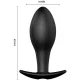  PLUG ANAL SILICONA FORMA ANCLA 12 MODOS VIBRACION NEGRO - PRETTY LOVE 