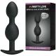  BOLAS ANALES SILICONA 12.5 CM NEGRO - PRETTY LOVE 