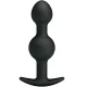  BOLAS ANALES SILICONA ESTIMULACION ESPECIAL 10.3 CM NEGRO - PRETTY LOVE 