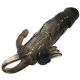  BRAVE MAN FUNDA PENE ANAL Y CLITORIS VIBRADOR 16.5 CM NEGRO - BAILE 