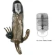  BRAVE MAN FUNDA PENE ANAL Y CLITORIS VIBRADOR 16.5 CM NEGRO - BAILE 