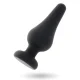  ANAL PLUG PIPO M SILICONE NEGRO 11 CM - INTENSE 