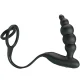  ANILLOS PENE CON PLUG VIBRADOR - PRETTY LOVE 