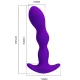  MASAJEADOR ANAL 12 MODOS VIBRACION LILA - PRETTY LOVE 
