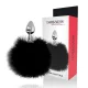  EXTRA BUTTPLUG ANAL CON COLA NEGRO 7 CM - DARKNESS 