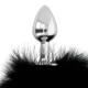  EXTRA BUTTPLUG ANAL CON COLA NEGRO 7 CM - DARKNESS 