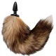  COLA NATURAL CON PLUG ANAL SILICONA 10 CM - DARKNESS 