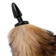  COLA NATURAL CON PLUG ANAL SILICONA 10 CM - DARKNESS 