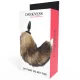  COLA NATURAL CON PLUG ANAL SILICONA 10 CM - DARKNESS 