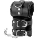  ESPOSAS CUERO CON FORRO AJUSTABLES NEGRO - DARKNESS 