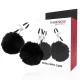  PINZAS PARA PEZONES CON POMPONES 1 - DARKNESS 