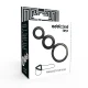  SET ANILLOS PENE Y TESTICULOS  AHUMADO - ADDICTED TOYS 