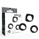  SET 3 ANILLOS PENE NEGRO - ADDICTED TOYS 