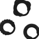  SET 3 ANILLOS PENE NEGRO - ADDICTED TOYS 